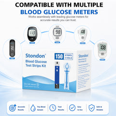 Stondon ST-150 Blood Glucose Test Strips & Lancets