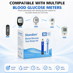 Stondon ST-50 Blood Glucose Test Strips & Lancets