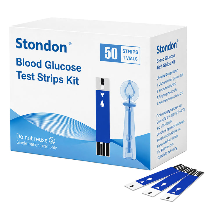 Stondon ST-50 Blood Glucose Test Strips & Lancets